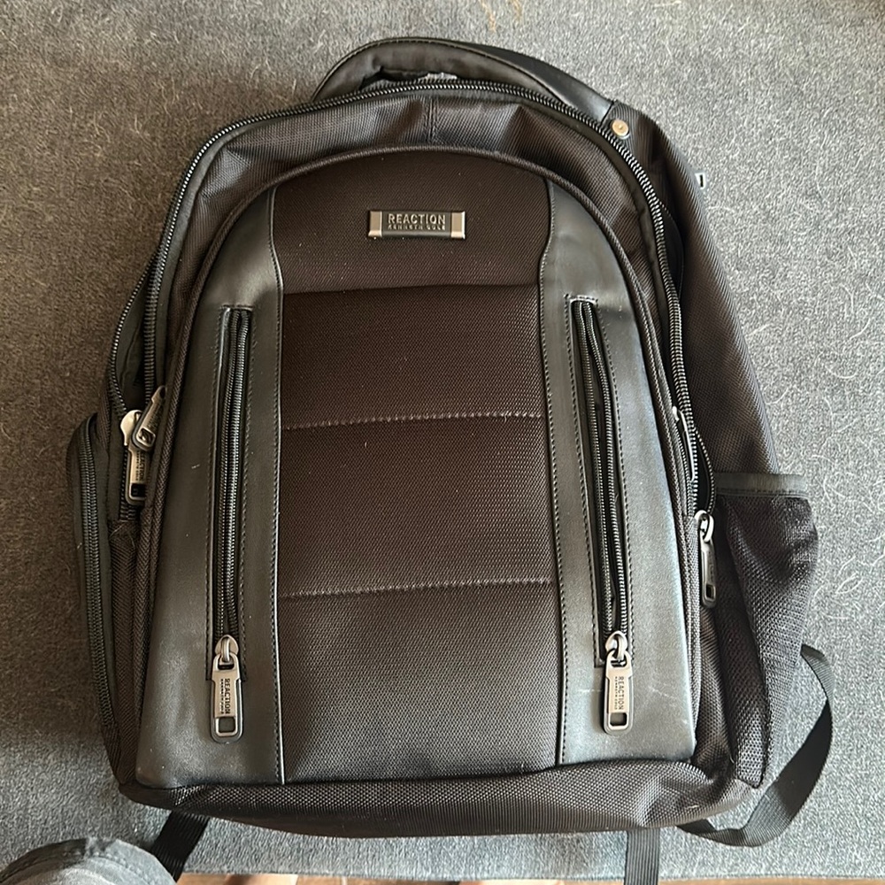 Kenneth Cole Reaction Black Backpack, very lightly used